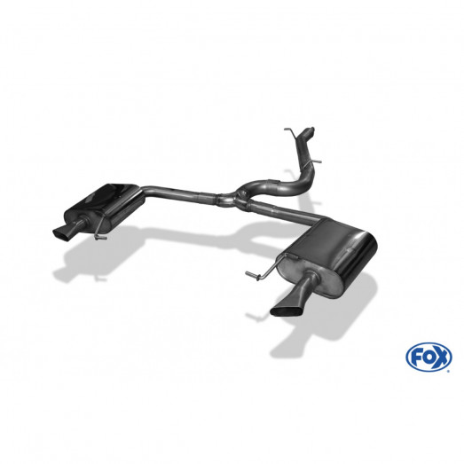 Catback výfuk Škoda Octavia III RS 4x4 2,0 TDI Fox Exhaust