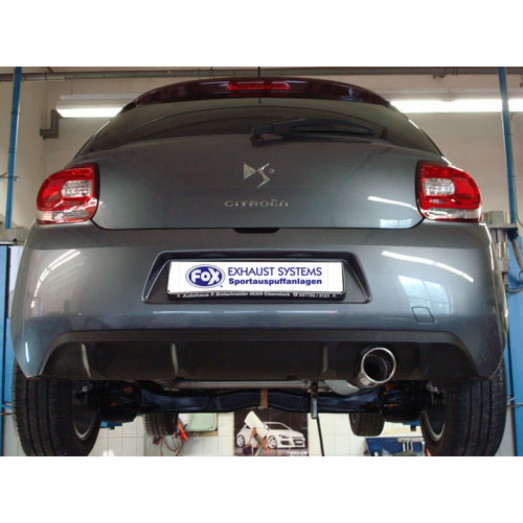 Koncový sportovní tlumič výfuku Citroen DS3 100mm koncovka