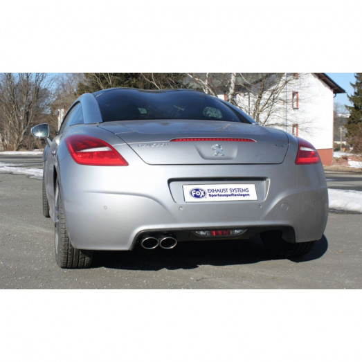 Koncový sportovní tlumič výfuku Peugeot RCZ 1,6 THP 147kW oválné 106x71mm koncovky