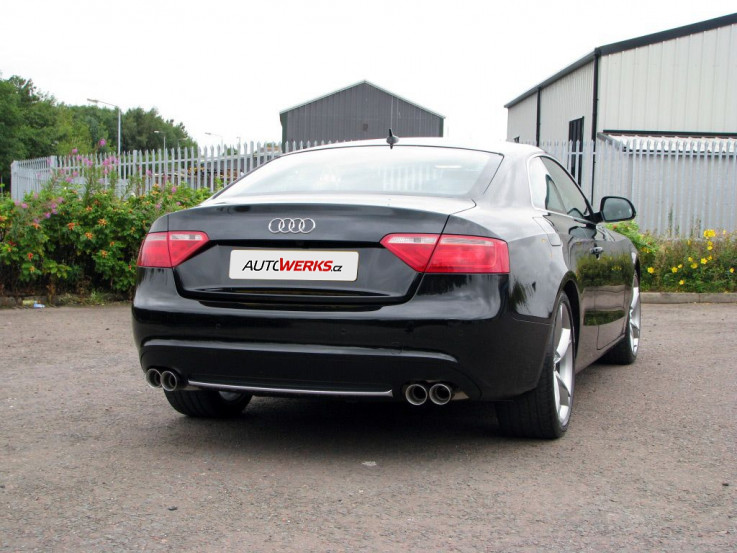 Catback výfuk AUDI A5 Coupé 2.0 TFSI (S-Tronic) Milltek Sport - s rezonátorem / leštěné koncovky Twin