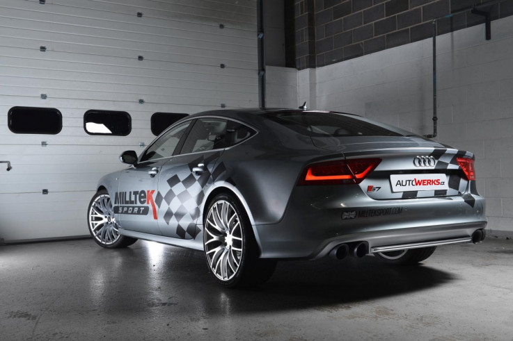 1. díl výfuku AUDI S6 a S7 C7 4.0 TFSI Downpipe Milltek Sport - se sportovním katalyzátorem