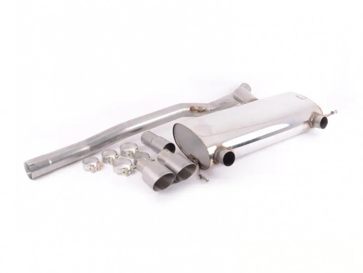 Catback výfuk RACE Audi TT 8N quattro 1.8T Milltek Sport - bez rezonátoru / kulaté titanové koncovky