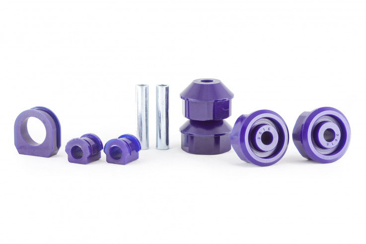 Sportovní tvrdší silentbloky přední nápravy se zvětšeným záklonem Škoda Fabia VW Polo SEAT Ibiza AUDI A1