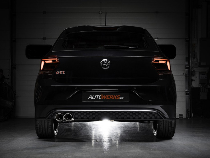 Catback výfuk VW Polo GTI 2.0 TSI OPF/GPF Milltek Sport - bez rezonátoru / karbonové koncovky