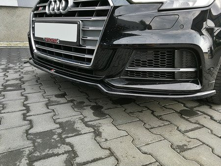 Maxton Design Spoiler předního nárazníku Audi A3 S-Line/S3 8V Facelift V.2 - karbon