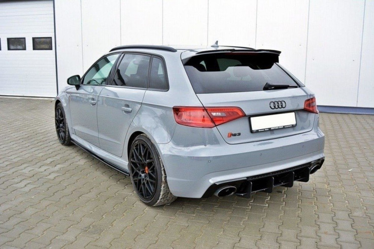 Maxton Design Nástavec střešního spoileru Audi RS3 8V Sportback - černý lesklý lak