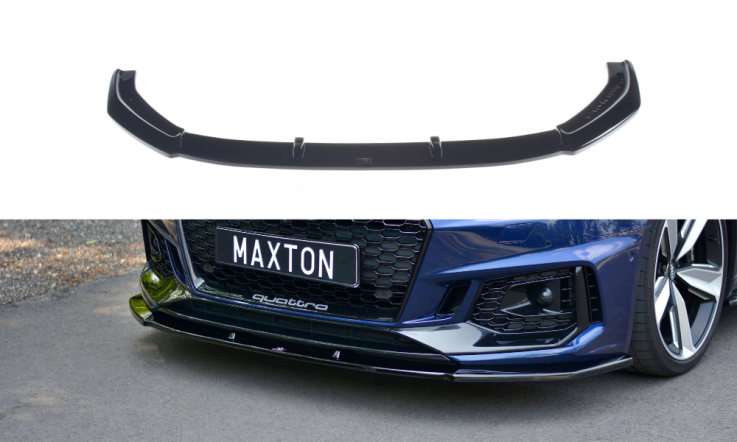 Maxton Design Spoiler předního nárazníku Audi RS4 B9 V.1 - karbon