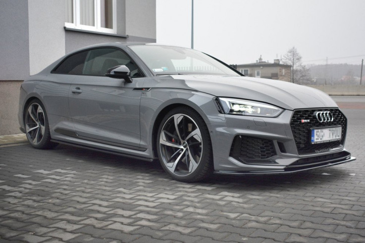 Maxton Design Prahové lišty Audi RS5 B9 Coupe - černý lesklý lak