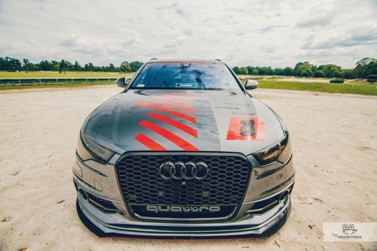 Maxton Design Hybridní spoiler předního nárazníku Audi S6/A6 S-Line C7 V.2 - ABS + karbon