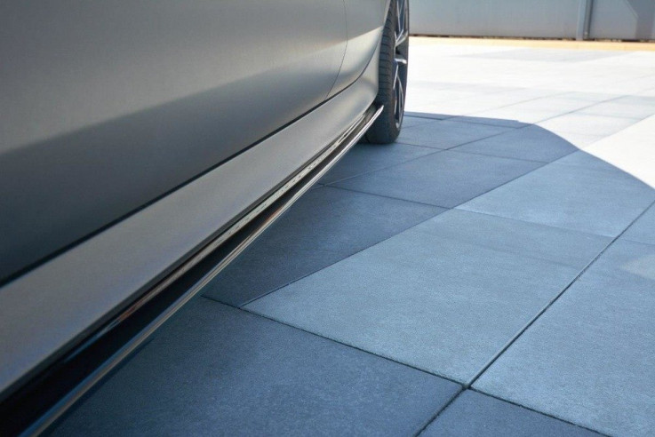 Maxton Design Prahové lišty Audi RS7 C7 Facelift - černý lesklý lak