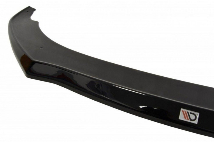 Maxton Design Spoiler předního nárazníku Audi S7/A7 S-Line C7 Facelift - černý lesklý lak