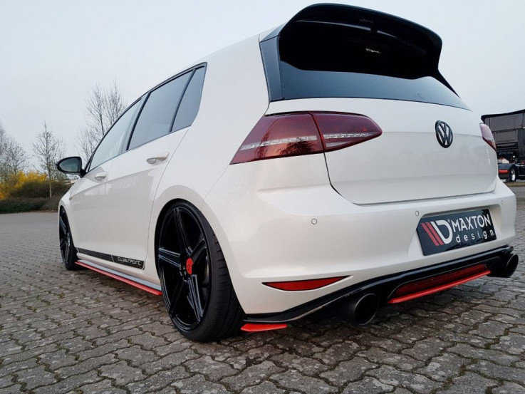 Maxton Design Spoiler zadního nárazníku VW Golf Mk7 GTI Clubsport - texturovaný plast