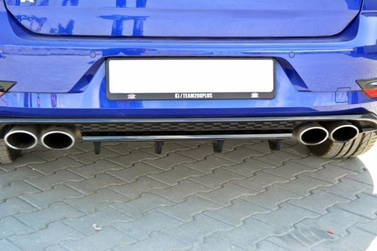 Maxton Design Spoiler zadního nárazníku VW Golf Mk7 R Facelift - texturovaný plast