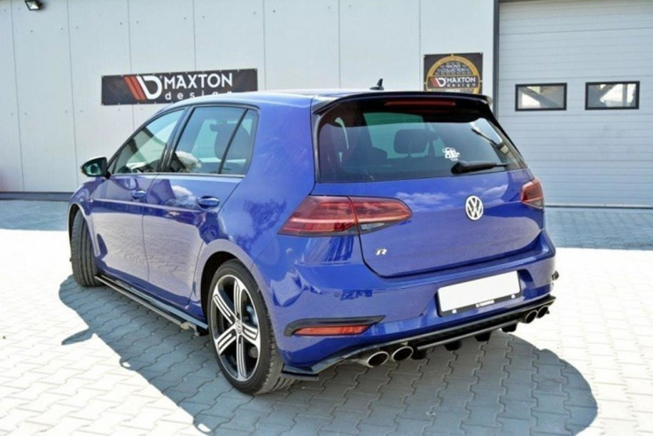 Maxton Design Spoiler zadního nárazníku VW Golf Mk7 R Facelift - texturovaný plast