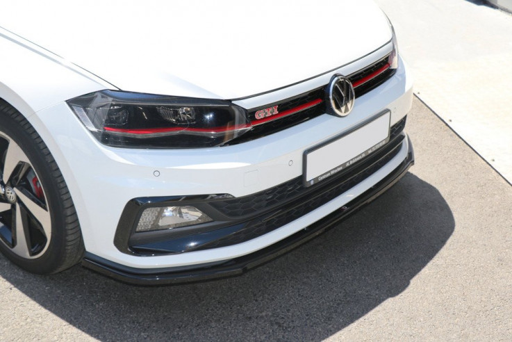 Maxton Design Spoiler předního nárazníku VW Polo Mk6 GTI V.1 - karbon