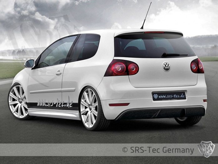 Zadní nástavec nárazníku G6R-Style VW Golf 5 SRS-Tec - bez otvoru