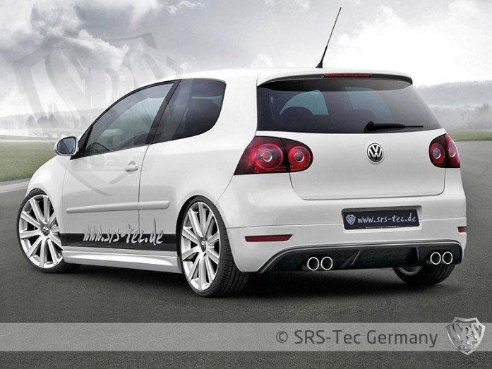 Zadní nástavec nárazníku G6R-Style VW Golf 5 SRS-Tec - Duplex koncovky