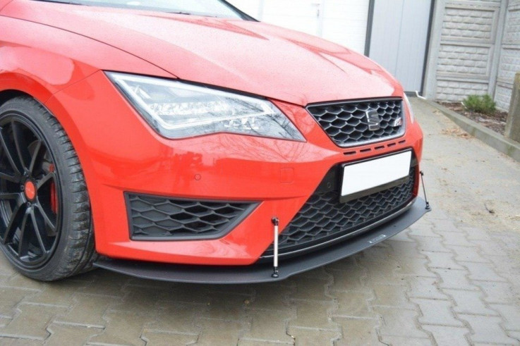 Maxton Design Spoiler předního nárazníku Racing Seat Leon Mk3 Cupra