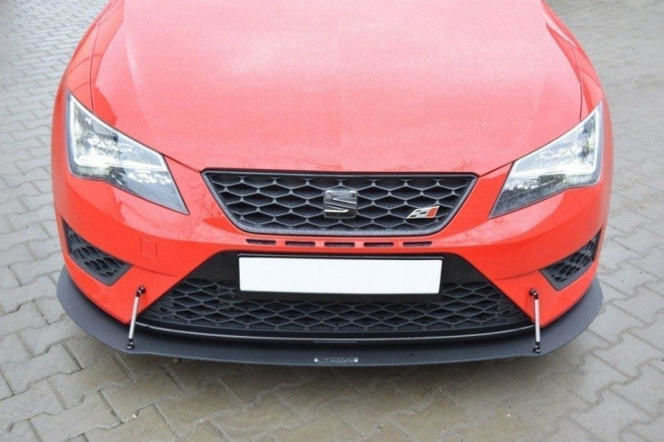 Maxton Design Spoiler předního nárazníku Racing Seat Leon Mk3 Cupra