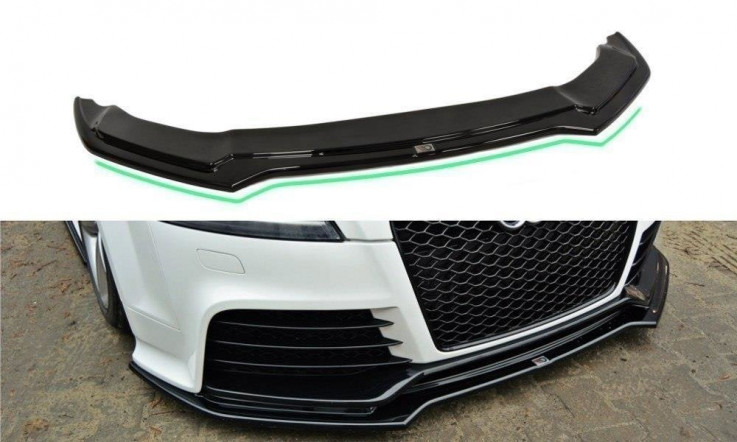 Maxton Design Spoiler předního nárazníku Audi TT RS (8J) V.2 - texturovaný plast
