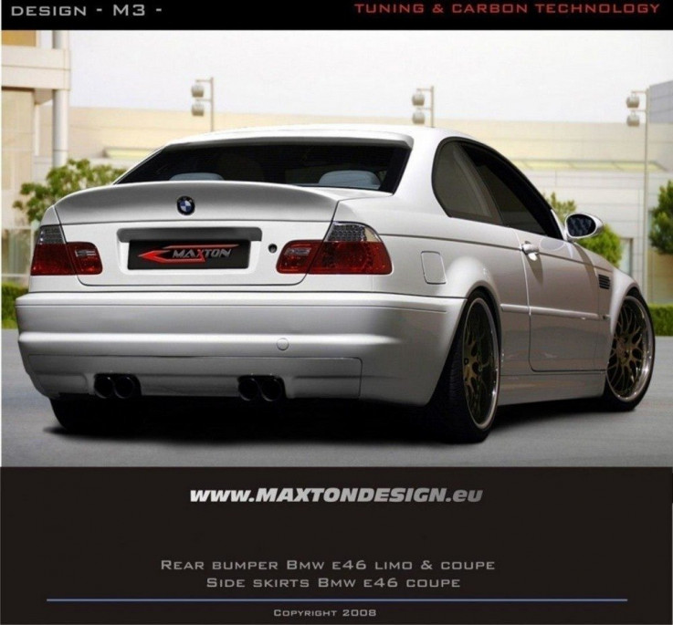Maxton Design Zadní nárazník Vzhled M3 BMW 3 E46 Coupe/Cabrio - M3 koncovky