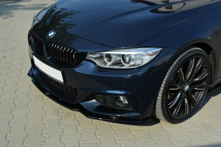 Maxton Design Spoiler předního nárazníku BMW 4 F32 M-Paket V.1 - texturovaný plast