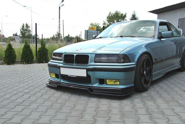 Maxton Design Spoiler předního nárazníku BMW M3 E36 V.2 - černý lesklý lak