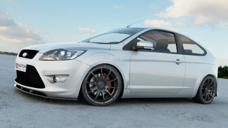 Maxton Design Spoiler předního nárazníku Ford Focus ST Mk2 Facelift - černý lesklý lak