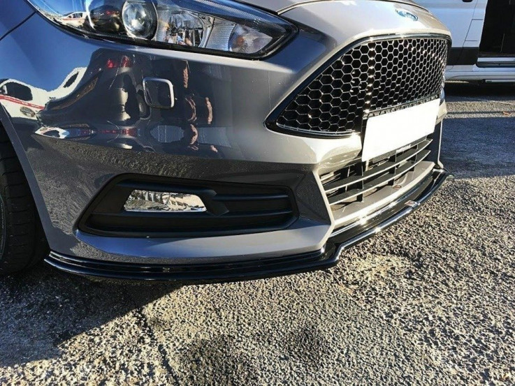 Maxton Design Spoiler předního nárazníku Ford Focus ST Mk3 Facelift V.3 - texturovaný plast