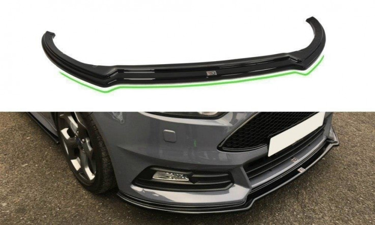 Maxton Design Spoiler předního nárazníku Ford Focus ST Mk3 Facelift V.3 - texturovaný plast