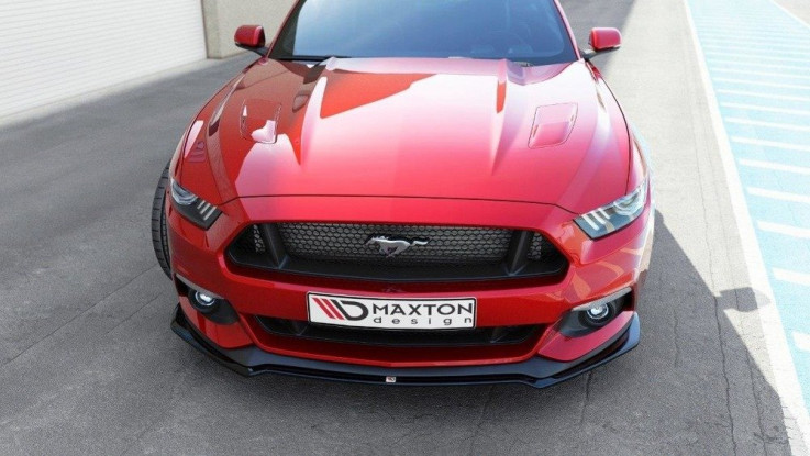 Maxton Design Spoiler předního nárazníku Ford Mustang Mk6 - černý lesklý lak