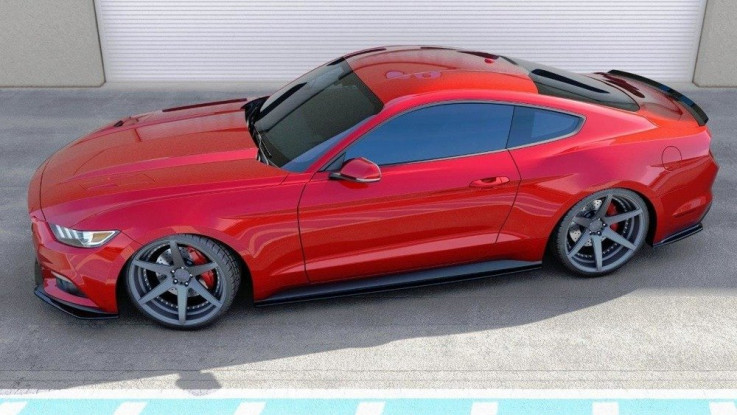 Maxton Design Prahové lišty Ford Mustang Mk6 - texturovaný plast