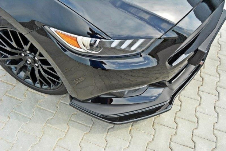 Maxton Design Spoiler předního nárazníku Ford Mustang GT Mk6 - černý lesklý lak