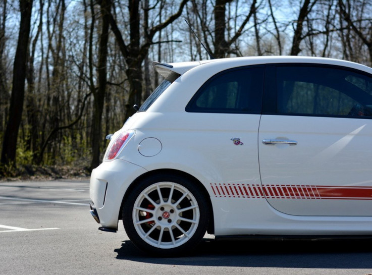 Maxton Design Nástavec střešního spoileru Fiat 500 Abarth - texturovaný plast