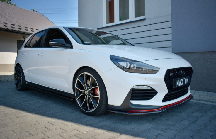 Maxton Design Spoiler předního nárazníku Hyundai I30N V.2 - texturovaný plast
