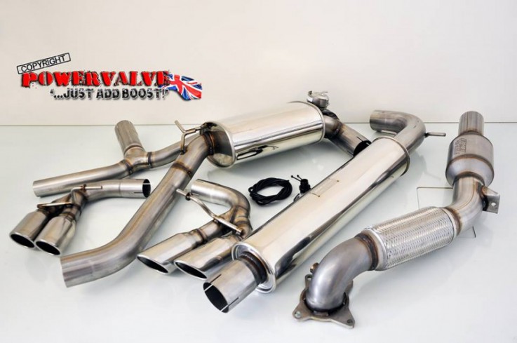 BCS Automotive Turbo Back Powervalve výfuk AUDI TT 2,0 TFSI FWD - De-Cat