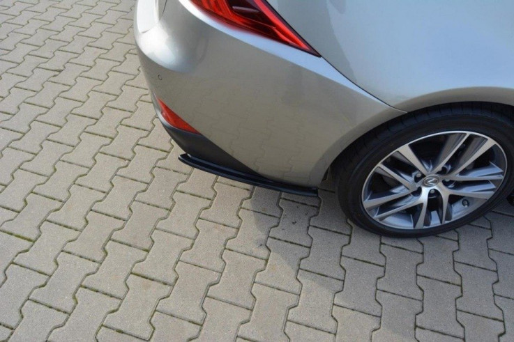 Maxton Design Boční lišty zadního nárazníku Lexus IS Mk3 Facelift - texturovaný plast