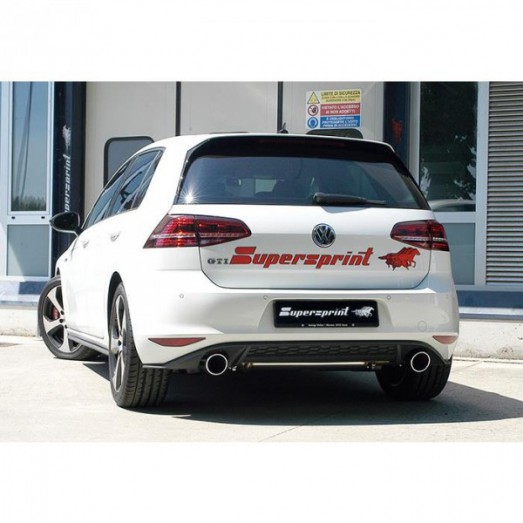 Supersprint Catback výfuk VW Golf 7 GTI Performance - bez rezonátoru