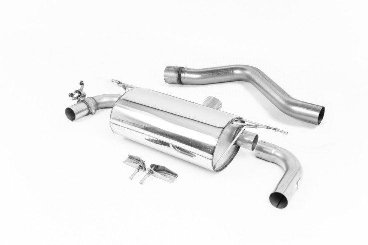 Klapkový catback výfuk BMW M140i (F20 & F21) OPF Milltek Sport - bez rezonátoru / karbonové koncovky