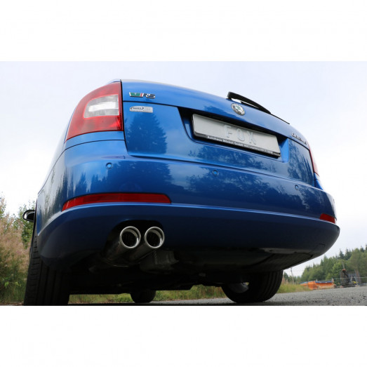 Koncový sportovní tlumič výfuku Škoda Octavia RS 1Z 2,0 TSI TFSI 2,0 TDI - Koncovka 