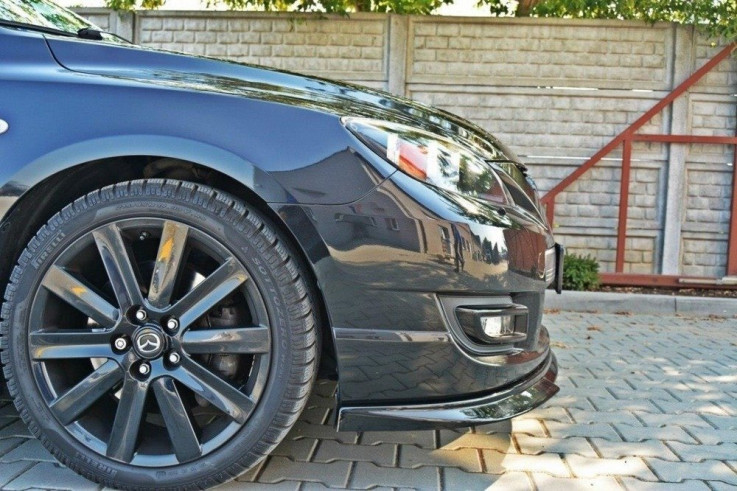 Maxton Design Spoiler předního nárazníku Mazda 3 MPS Mk1 - černý lesklý lak