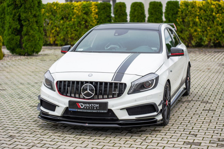 Maxton Design Spoiler předního nárazníku Mercedes A45 AMG W176 - texturovaný plast