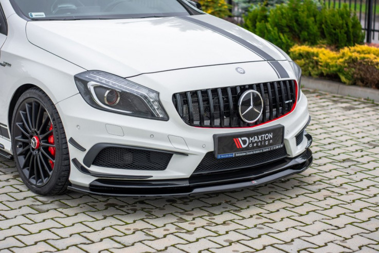 Maxton Design Spoiler předního nárazníku Mercedes A45 AMG W176 - texturovaný plast