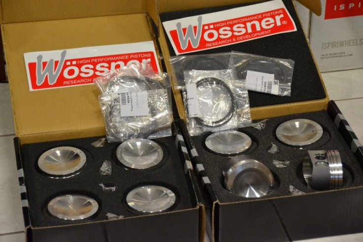 Wössner kované písty 9,8:1 CR pro 2,0 TFSI K04 Golf 6R, ED30, ED35, Scirocco R