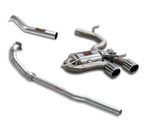 Turboback výfuk s klapkou VW Golf 6R 2,0 TFSI 195kW Supersprint - s katalyzátorem / bez rezonátoru