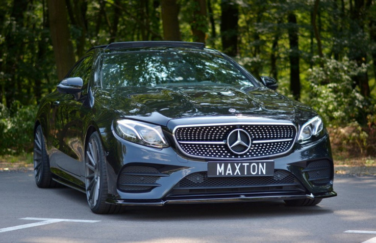 Maxton Design Spoiler předního nárazníku Mercedes E AMG-Line W213 Coupe V.2 - texturovaný plast