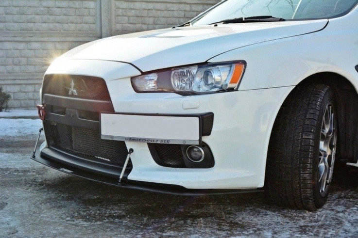 Maxton Design Spoiler předního nárazníku Racing Mitsubishi Lancer EVO X V.2