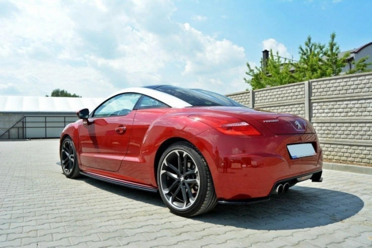 Maxton Design Prahové lišty Peugeot RCZ - černý lesklý lak