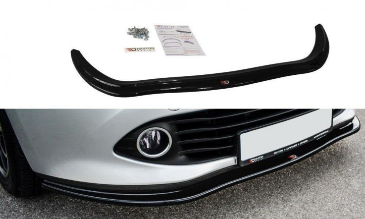 Maxton Design Spoiler předního nárazníku Renault Clio Mk4 - texturovaný plast