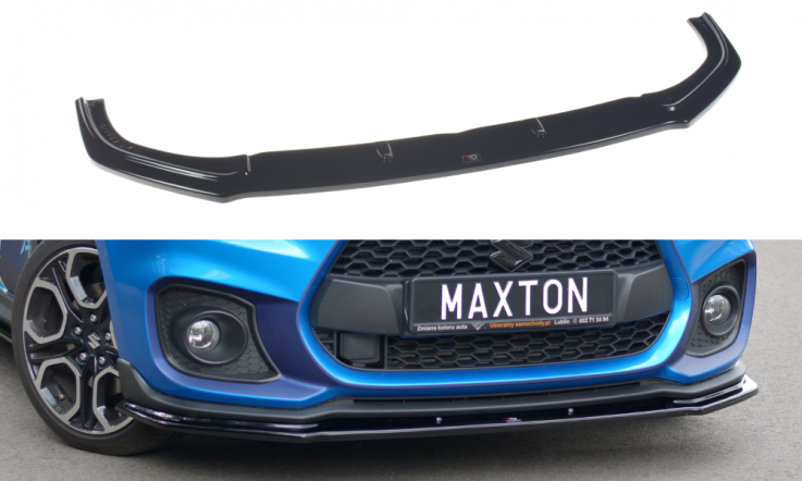 Maxton Design Spoiler předního nárazníku Suzuki Swift Sport - texturovaný plast